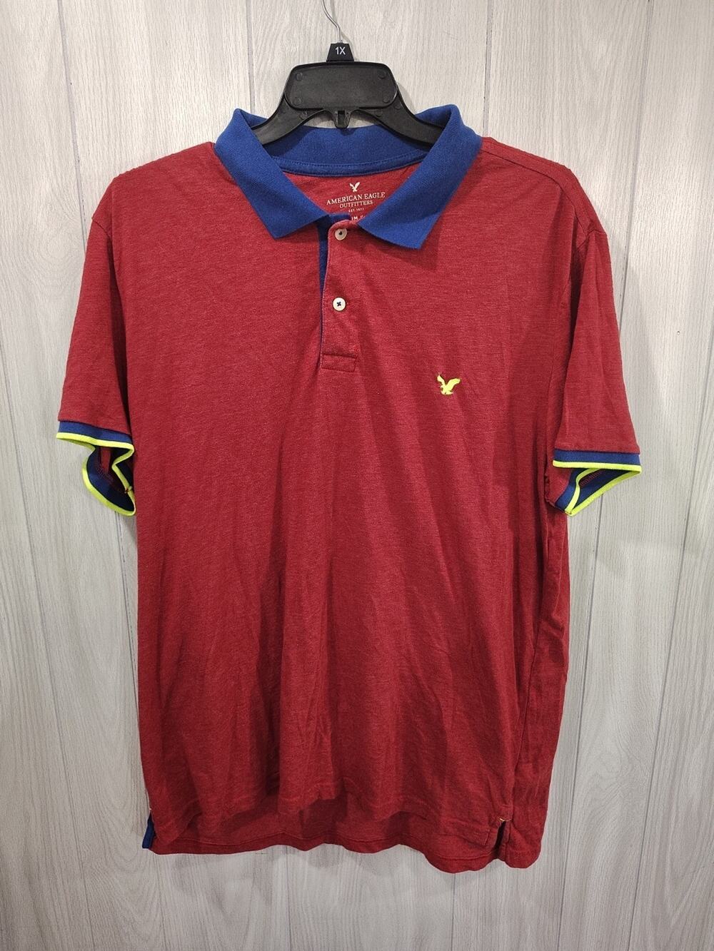 American Eagle Outfitters Slim Fit 3XL Men's Polo Preppy Embroidered Casual